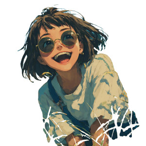 Sunny Manga Girl Vinyl Car Decal Sticker – Waterproof & UV-Resistant Sunny Manga Girl Vinyl Car Decal Sticker – Waterproof & UV-Resistant