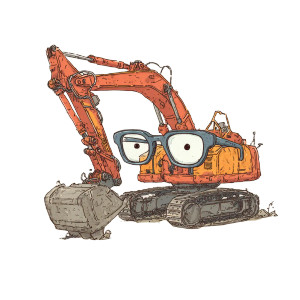 Nerdy Digger Vinyl Car Decal Sticker – Waterproof & UV-Resistant 