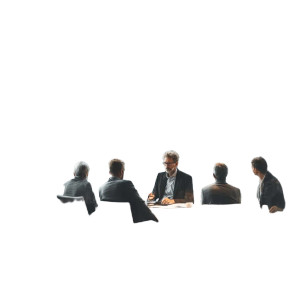 Office Meeting Discussion V2 Vinyl Car Decal Sticker – Waterproof & UV-Resistant 