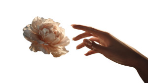 Graceful Hands And Flower Vinyl Car Decal Sticker – Waterproof & UV-Resistant 