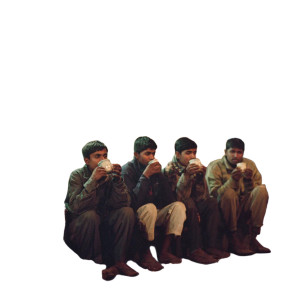 Friends Drinking Tea V2 Vinyl Car Decal Sticker – Waterproof & UV-Resistant 