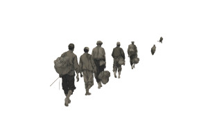 Farmers Walking Away Vinyl Car Decal Sticker – Waterproof & UV-Resistant 