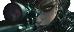 Anime Sniper Girl V3 Vinyl Car Decal Sticker – Waterproof & UV-Resistant 