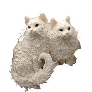 3D Paper Cats Vinyl Car Decal Sticker – Waterproof & UV-Resistant 