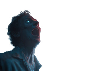 Horrified Man'S Gaze Vinyl Car Decal Sticker – Waterproof & UV-Resistant 