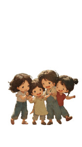 Chibi Sisters Jumping Vinyl Car Decal Sticker – Waterproof & UV-Resistant 