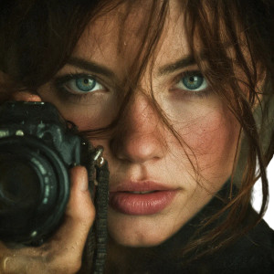 Intense Photographer Portrait Vinyl Car Decal Sticker – Waterproof & UV-Resistant 