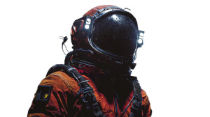 Orange Astronaut Vinyl Car Decal Sticker – Waterproof & UV-Resistant Orange Astronaut Vinyl Car Decal Sticker – Waterproof & UV-Resistant
