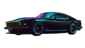 Neon Sci-Fi Car Vinyl Car Decal Sticker – Waterproof & UV-Resistant 