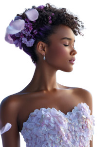 Flower Princess Bride Vinyl Car Decal Sticker – Waterproof & UV-Resistant 