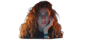 Sad Office Worker V4 Vinyl Car Decal Sticker – Waterproof & UV-Resistant 