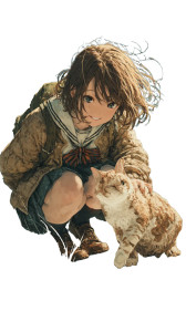 Anime School Girl V38 Vinyl Car Decal Sticker – Waterproof & UV-Resistant 