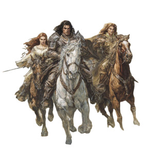 Tolkien Elves Riding Vinyl Car Decal Sticker – Waterproof & UV-Resistant 