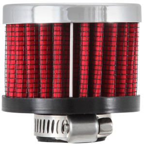 Ultimate Performance K&N Crankcase Breather Filter | Clamp-On 5/8 IN Flange | Chrome-Plated Steel Top | Washable Filter | Limited Warranty