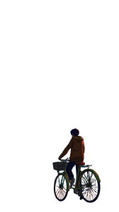 Cyberpunk Bicycle Rider Vinyl Car Decal Sticker – Waterproof & UV-Resistant 