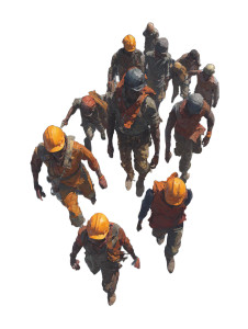 Construction Workers Painting V2 Vinyl Car Decal Sticker – Waterproof & UV-Resistant 