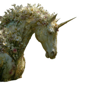 Encrusted Unicorn Vinyl Car Decal Sticker – Waterproof & UV-Resistant 