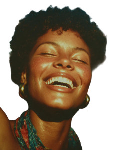 Joyful Caribbean Woman Vinyl Car Decal Sticker – Waterproof & UV-Resistant 