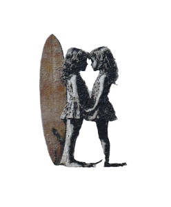Girls With Surfboard V2 Vinyl Car Decal Sticker – Waterproof & UV-Resistant 