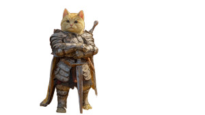 Knight Cat V3 Vinyl Car Decal Sticker – Waterproof & UV-Resistant 