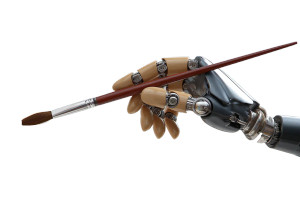 Prosthetic Hand Painting Vinyl Car Decal Sticker – Waterproof & UV-Resistant 