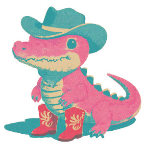 Pink Cowboy Alligator V2 Vinyl Car Decal Sticker – Waterproof & UV-Resistant Pink Cowboy Alligator V2 Vinyl Car Decal Sticker – Waterproof & UV-Resistant