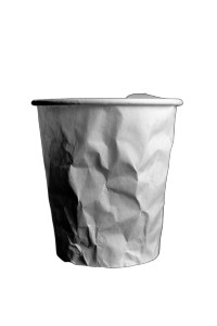 Crumpled Paper Cup Vinyl Car Decal Sticker – Waterproof & UV-Resistant Crumpled Paper Cup Vinyl Car Decal Sticker – Waterproof & UV-Resistant