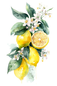 Lemon Botanical Bouquet Vinyl Car Decal Sticker – Waterproof & UV-Resistant Lemon Botanical Bouquet Vinyl Car Decal Sticker – Waterproof & UV-Resistant