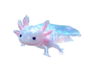 Cute Axolotl Swimming Vinyl Car Decal Sticker – Waterproof & UV-Resistant Cute Axolotl Swimming Vinyl Car Decal Sticker – Waterproof & UV-Resistant