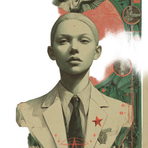 Albino Girl Portrait Vinyl Car Decal Sticker – Waterproof & UV-Resistant 