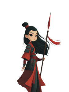 Ancient Chinese Warrior V34 Vinyl Car Decal Sticker – Waterproof & UV-Resistant 