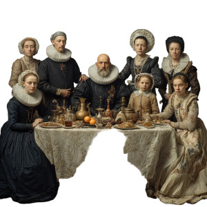 Medieval Family Portrait V3 Vinyl Car Decal Sticker – Waterproof & UV-Resistant 