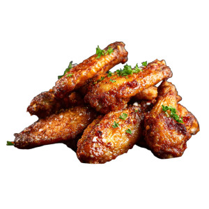 Chicken Wings Plate Vinyl Car Decal Sticker – Waterproof & UV-Resistant 