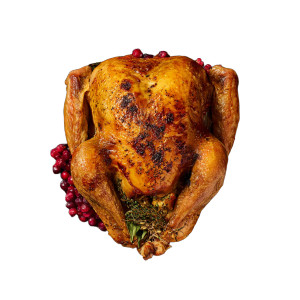 Turkey On Plate Vinyl Car Decal Sticker – Waterproof & UV-Resistant 
