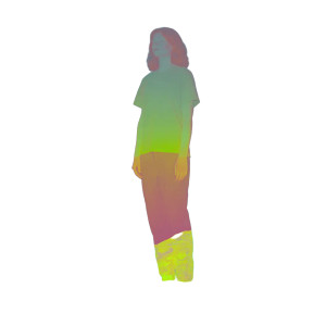 Hiking Woman Glow Vinyl Car Decal Sticker – Waterproof & UV-Resistant 
