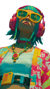 Cyberpunk Anime Girl V68 Vinyl Car Decal Sticker – Waterproof & UV-Resistant 