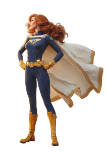 Red-Haired Superhero V2 Vinyl Car Decal Sticker – Waterproof & UV-Resistant 
