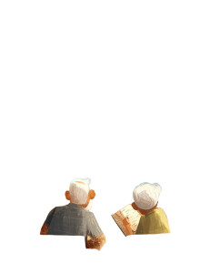 Elderly Couple Writing V2 Vinyl Car Decal Sticker – Waterproof & UV-Resistant  Elderly Couple Writing V2 Vinyl Car Decal Sticker – Waterproof & UV-Resistant