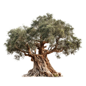 Old Olive Tree Vinyl Car Decal Sticker – Waterproof & UV-Resistant 