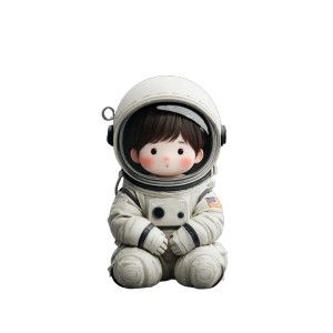 Baby Astronaut Vinyl Car Decal Sticker – Waterproof & UV-Resistant 