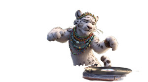 Dancing Leopard Dj Vinyl Car Decal Sticker – Waterproof & UV-Resistant 