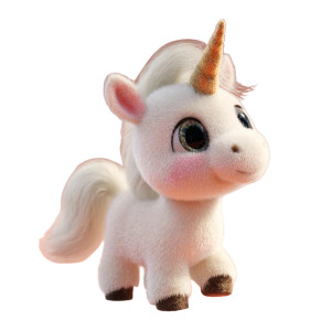 Cute Pixar Unicorn V2 Vinyl Car Decal Sticker – Waterproof & UV-Resistant 