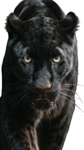 Angry Black Leopard Vinyl Car Decal Sticker – Waterproof & UV-Resistant 