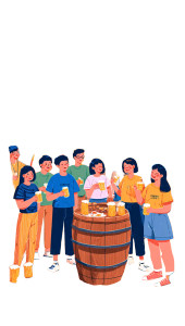 Festival Beer Celebration Vinyl Car Decal Sticker – Waterproof & UV-Resistant 