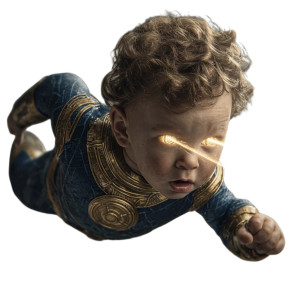 Baby Ikaris Flying Vinyl Car Decal Sticker – Waterproof & UV-Resistant 