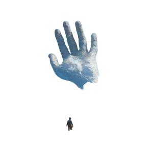Giant Hand Vinyl Car Decal Sticker – Waterproof & UV-Resistant 