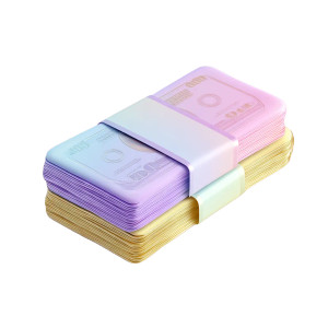 Pastel Cash Bill Vinyl Car Decal Sticker – Waterproof & UV-Resistant 
