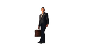 Distinguished Gentleman Exiting Vinyl Car Decal Sticker – Waterproof & UV-Resistant 