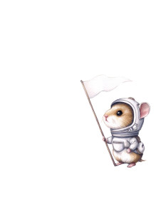 Hamster Astronaut V2 Vinyl Car Decal Sticker – Waterproof & UV-Resistant 