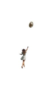 Joyful Running Girl V3 Vinyl Car Decal Sticker – Waterproof & UV-Resistant 